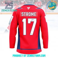 Dylan Strome Autographed Washington Capitals Hockey Jersey