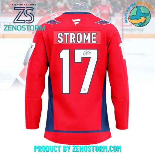 Dylan Strome Autographed Washington Capitals Hockey Jersey