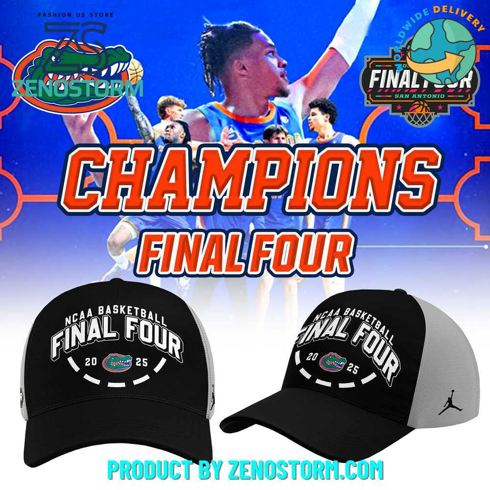 Florida Gators Final Four Men's Basketball Champions 2025 Cap Florida Gators Final Four Men's Basketball Champions 2025 Cap