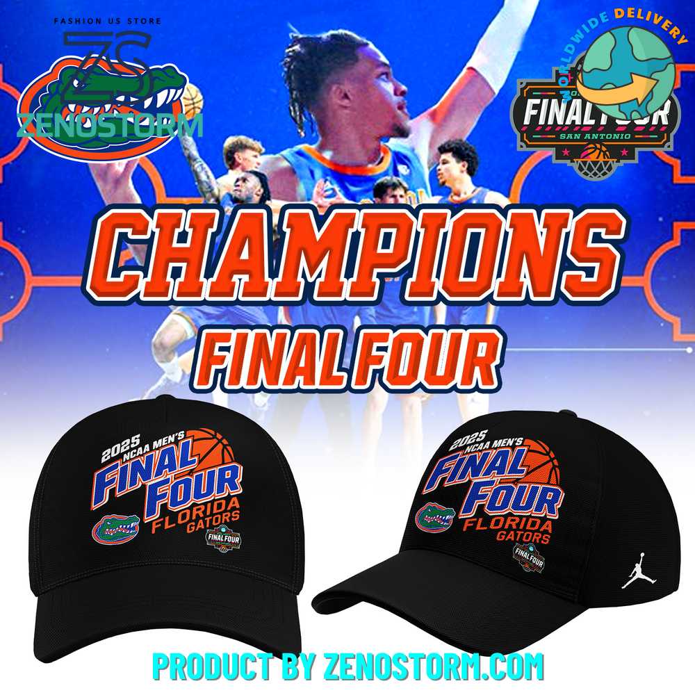 Florida Gators NCAA Men's Basketball Final Four National Champions 2025 Cap Florida Gators NCAA Men's Basketball Final Four National Champions 2025 Cap
