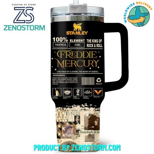 Freddie Mercury The King Of Rock & Roll 40oz Stanley Tumbler