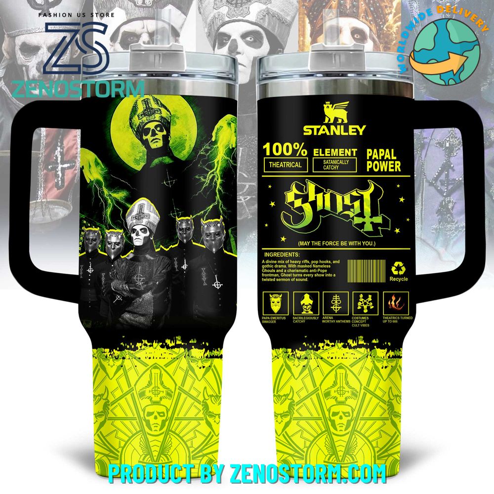 Ghost Band May The Force Be With You 40oz Stanley Tumbler Ghost Band May The Force Be With You 40oz Stanley Tumbler