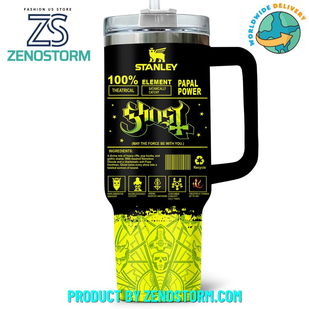 Ghost Band May The Force Be With You 40oz Stanley Tumbler Ghost Band May The Force Be With You 40oz Stanley Tumbler