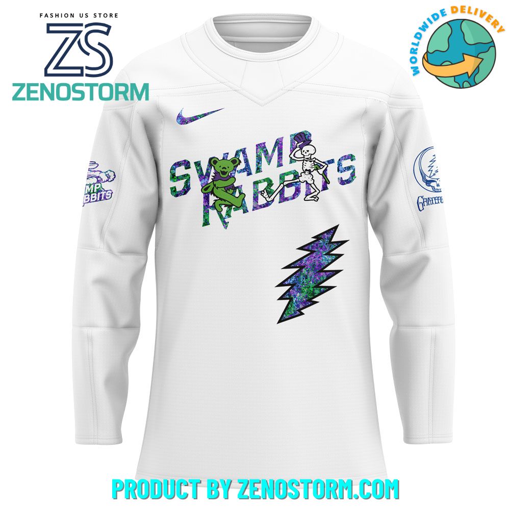 Greenville Swamp Rabbits x Grateful Dead Night 2025 Jersey Greenville Swamp Rabbits x Grateful Dead Night 2025 Jersey