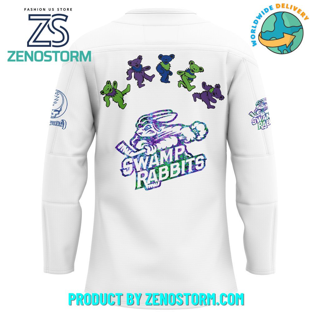 Greenville Swamp Rabbits x Grateful Dead Night 2025 Jersey Greenville Swamp Rabbits x Grateful Dead Night 2025 Jersey