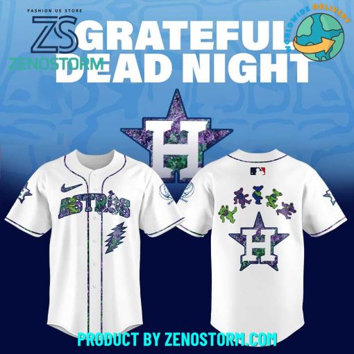 Houston Astros MLB x Grateful Dead Night Jersey 2025