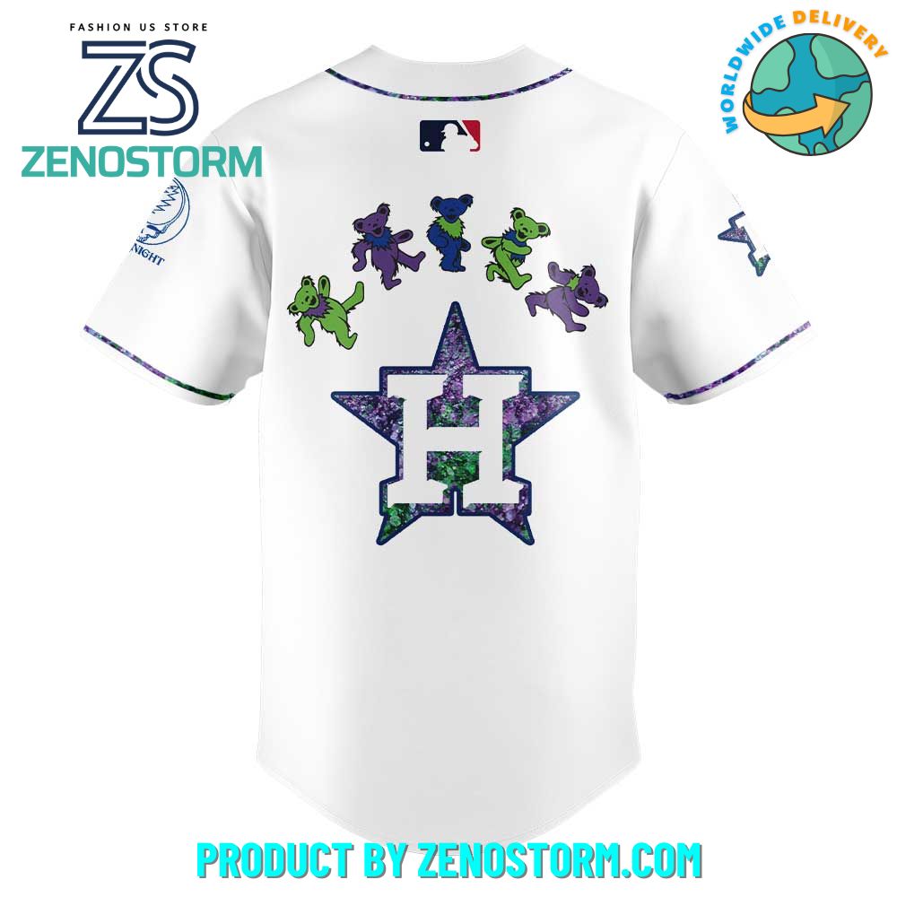 Houston Astros MLB x Grateful Dead Night Jersey 2025 Houston Astros MLB x Grateful Dead Night Jersey 2025