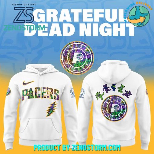 Indiana Pacers NBA x Grateful Dead Night 2025 Hoodie Set