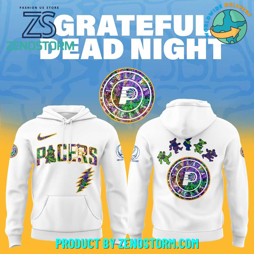 Indiana Pacers NBA x Grateful Dead Night 2025 Hoodie Set Indiana Pacers NBA x Grateful Dead Night 2025 Hoodie Set