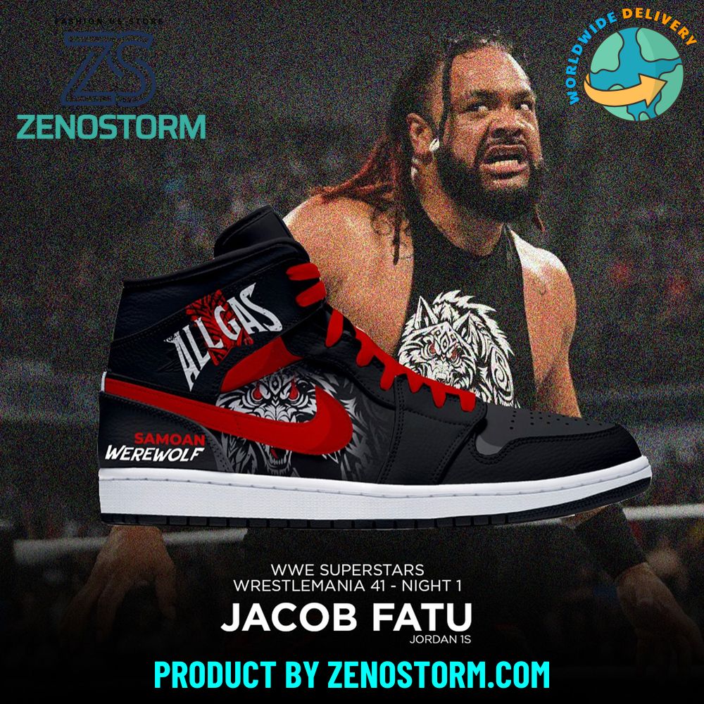 Jacob Fatu WWE Superstars WrestleMania 41 Night Nike Jordan 1 Jacob Fatu WWE Superstars WrestleMania 41 Night Nike Jordan 1