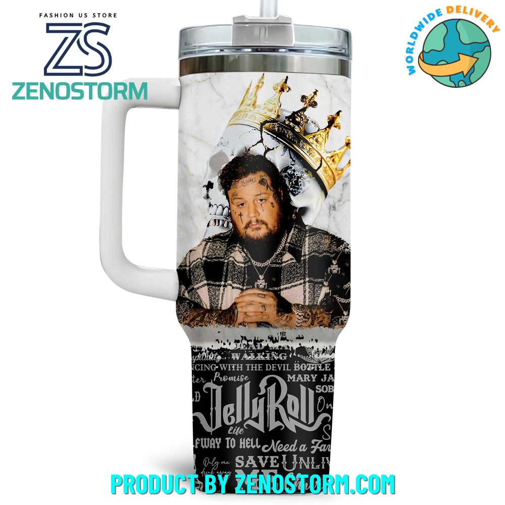 Jelly Roll The Real AF Limited Edition 40oz Stanley Tumbler Jelly Roll The Real AF Limited Edition 40oz Stanley Tumbler