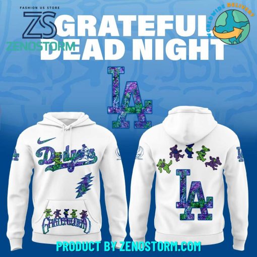 Los Angeles Dodgers MLB x Grateful Dead Night Hoodie Set 2025