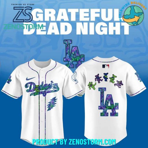 Los Angeles Dodgers MLB x Grateful Dead Night Jersey 2025