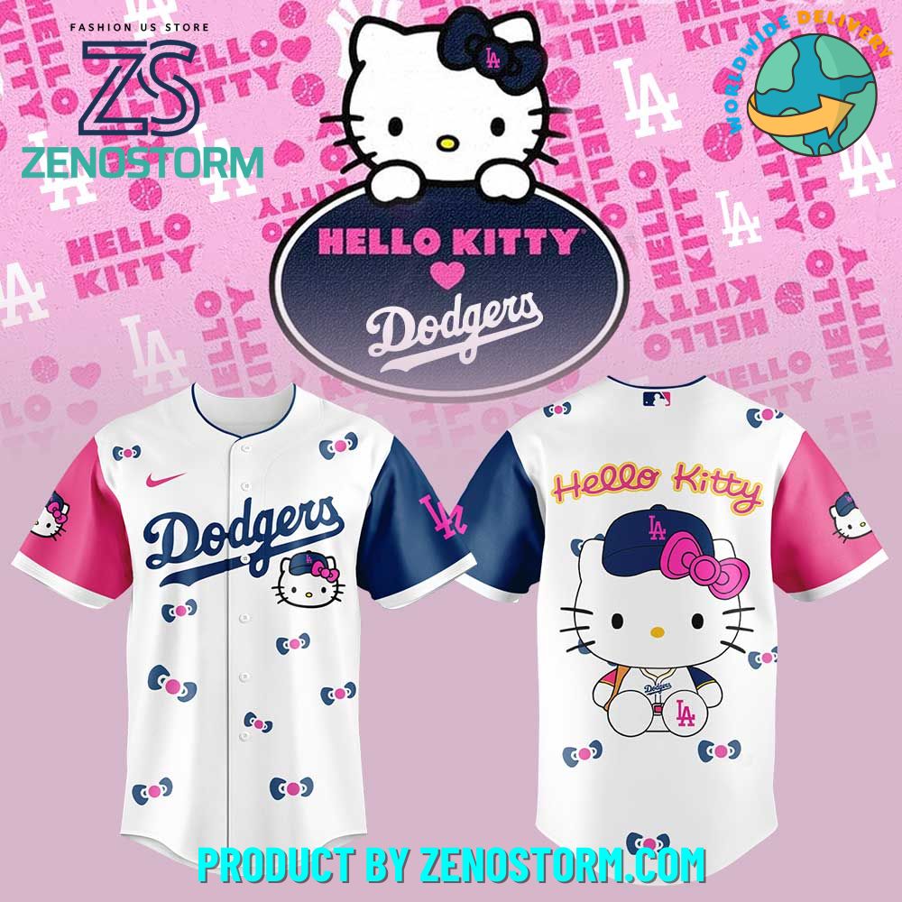 Los Angeles Dodgers MLB x Hello Kitty New Jersey 2025 Los Angeles Dodgers MLB x Hello Kitty New Jersey 2025