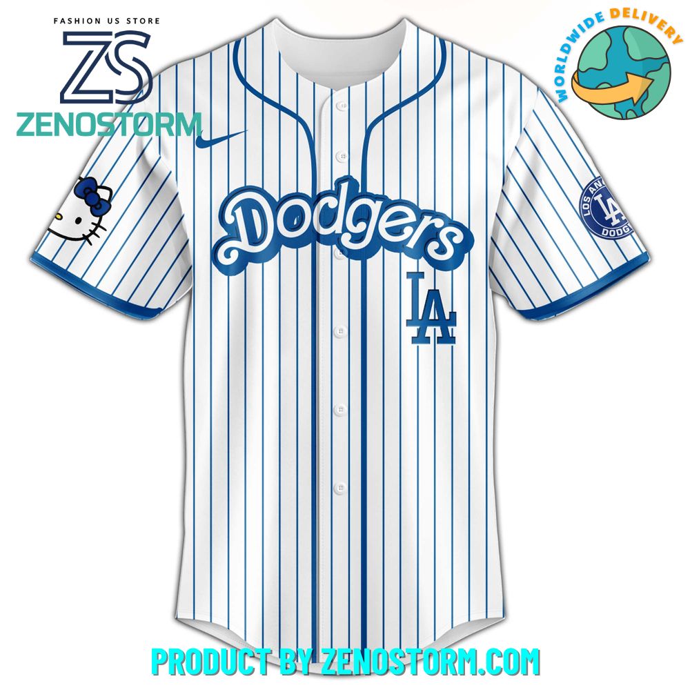 Los Angeles Dodgers MLB x Hello Kitty Night Jersey 2025 Los Angeles Dodgers MLB x Hello Kitty Night Jersey 2025