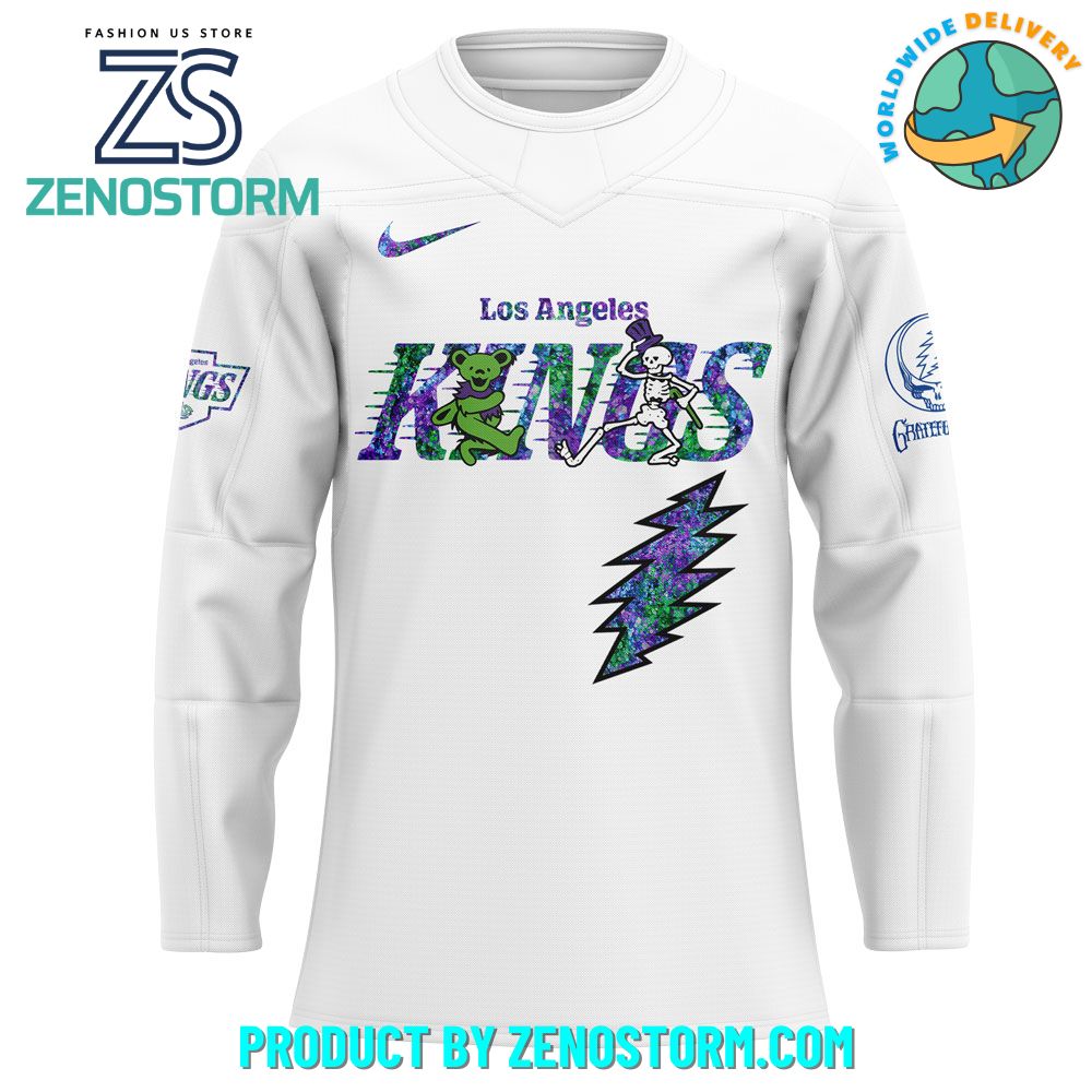 Los Angeles Kings NHL x Grateful Dead Night 2025 Jersey Los Angeles Kings NHL x Grateful Dead Night 2025 Jersey