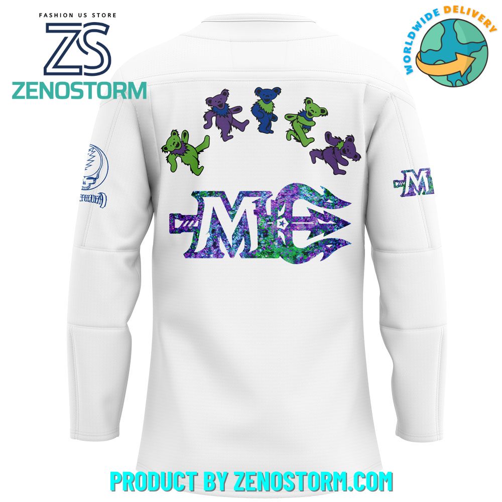 Maine Mariners x Grateful Dead Night 2025 Hockey Jersey Maine Mariners x Grateful Dead Night 2025 Hockey Jersey