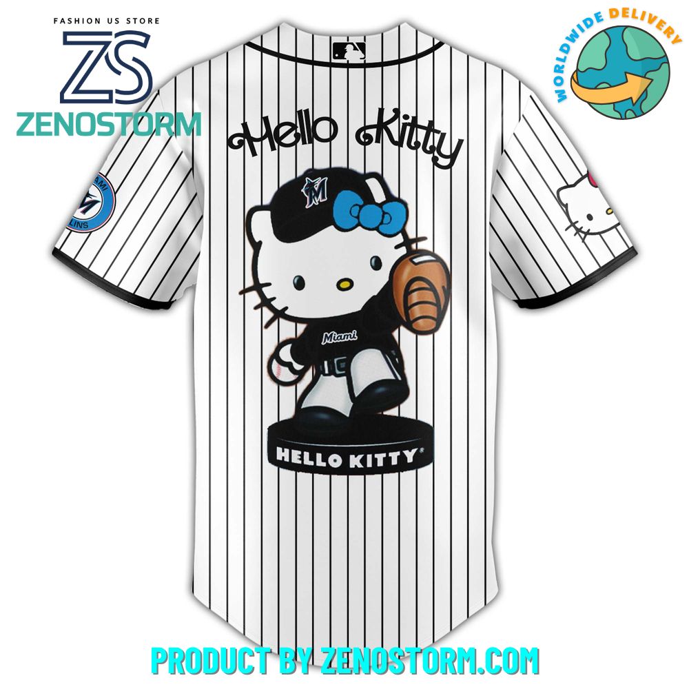 Miami Marlins MLB x Hello Kitty Night Jersey 2025 Miami Marlins MLB x Hello Kitty Night Jersey 2025