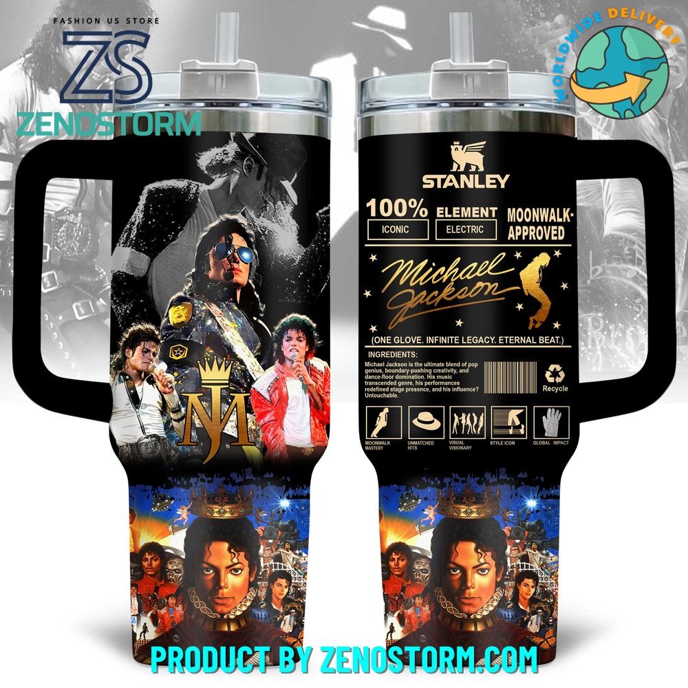 Michael Jackson Moonwalk-Approved 40oz Stanley Tumbler Michael Jackson Moonwalk-Approved 40oz Stanley Tumbler