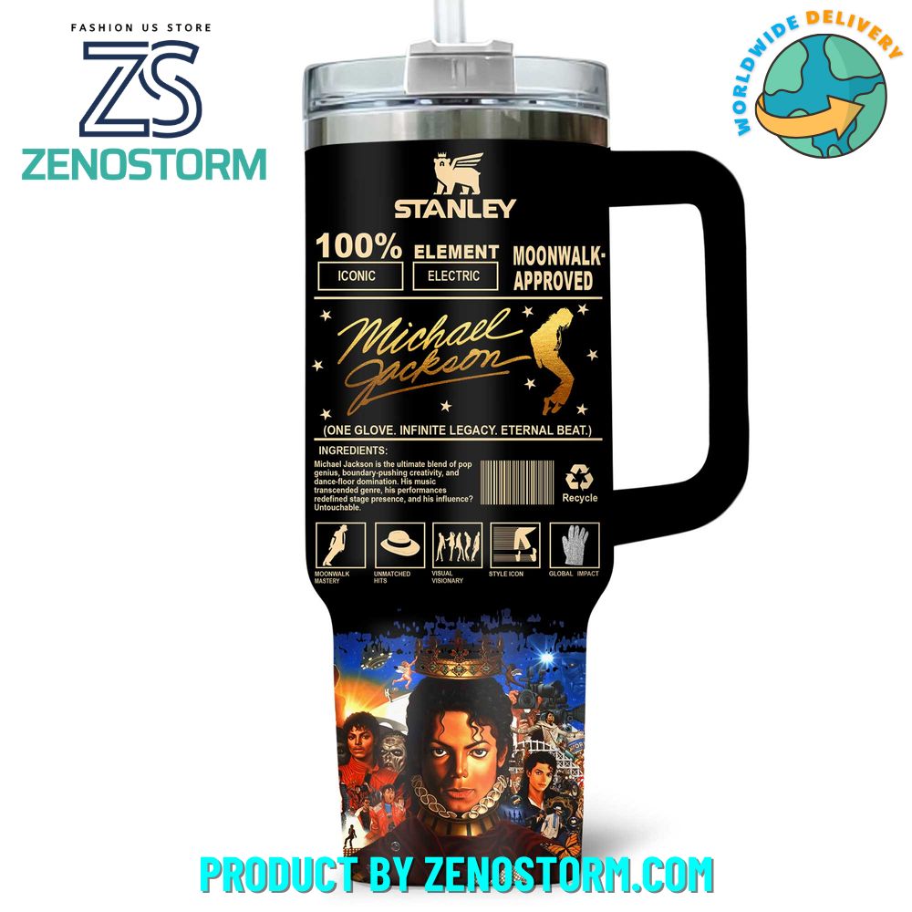 Michael Jackson Moonwalk-Approved 40oz Stanley Tumbler Michael Jackson Moonwalk-Approved 40oz Stanley Tumbler