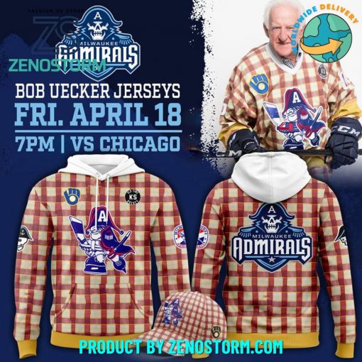 Milwaukee Admirals x Bob Uecker Special 2025 Hoodie Set