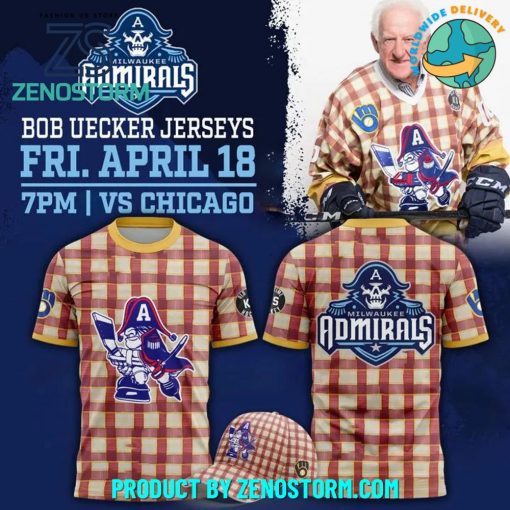 Milwaukee Admirals x Bob Uecker Special 2025 Shirt