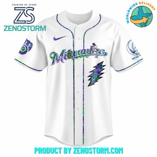Milwaukee Brewers MLB x Grateful Dead Night Jersey 2025