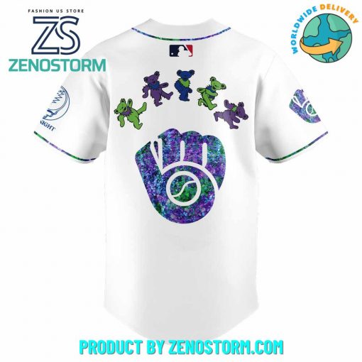 Milwaukee Brewers MLB x Grateful Dead Night Jersey 2025