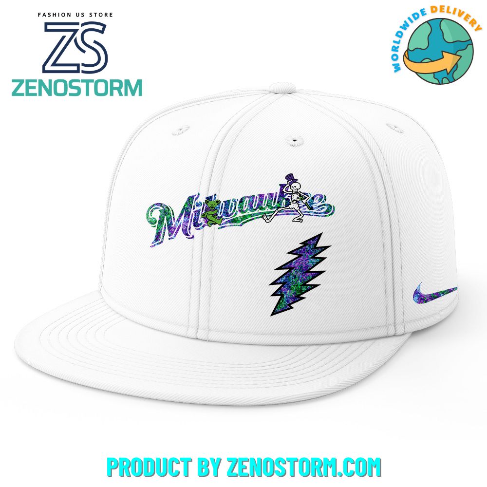 Milwaukee Brewers MLB x Grateful Dead Night Snapback 2025 Milwaukee Brewers MLB x Grateful Dead Night Snapback 2025