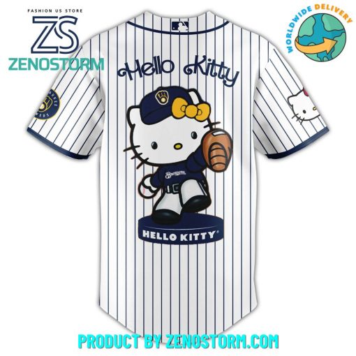 Milwaukee Brewers MLB x Hello Kitty Night Jersey 2025