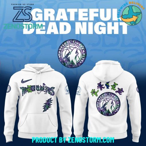 Minnesota Timberwolves NBA x Grateful Dead Night 2025 Hoodie Set