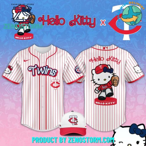 Minnesota Twins MLB x Hello Kitty Night Jersey 2025