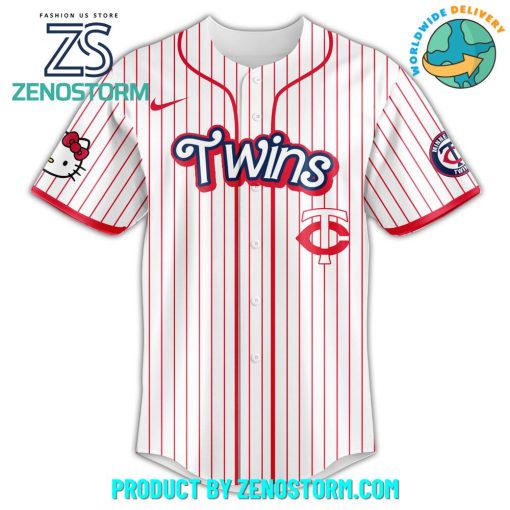 Minnesota Twins MLB x Hello Kitty Night Jersey 2025