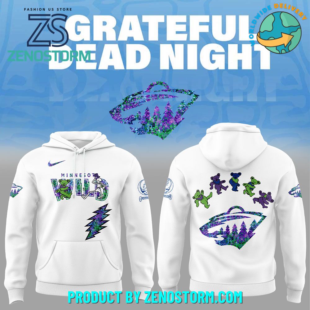 Minnesota Wild NHL x Grateful Dead Night 2025 Hoodie Set Minnesota Wild NHL x Grateful Dead Night 2025 Hoodie Set