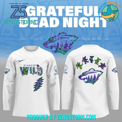 Minnesota Wild NHL x Grateful Dead Night 2025 Jersey
