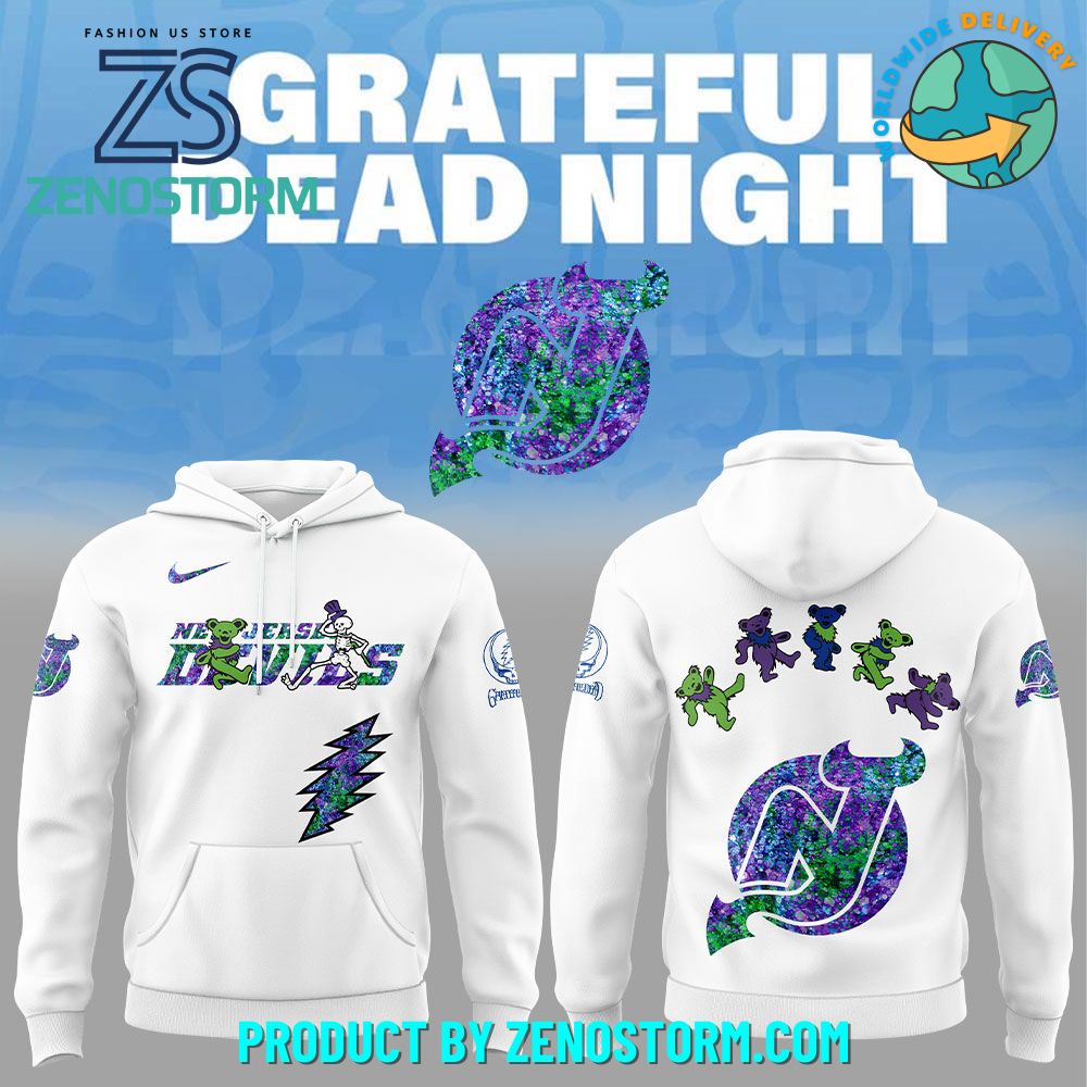 New Jersey Devils NHL x Grateful Dead Night 2025 Hoodie Set New Jersey Devils NHL x Grateful Dead Night 2025 Hoodie Set