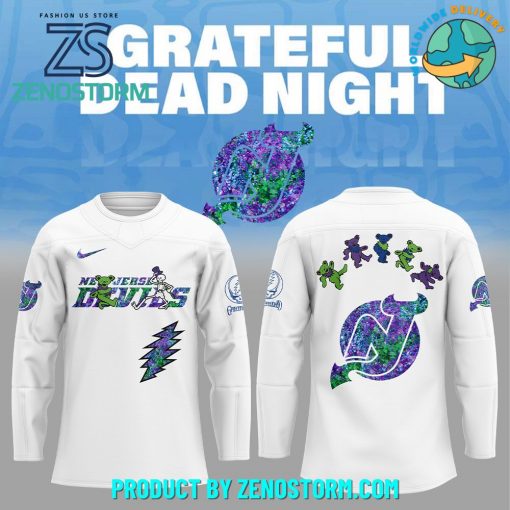 New Jersey Devils NHL x Grateful Dead Night 2025 Jersey