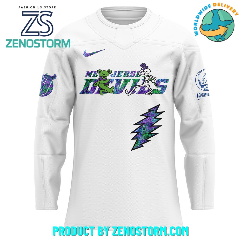 New Jersey Devils NHL x Grateful Dead Night 2025 Jersey New Jersey Devils NHL x Grateful Dead Night 2025 Jersey