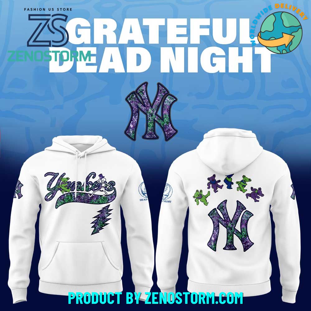 New York Yankees MLB x Grateful Dead Night Hoodie Set 2025 New York Yankees MLB x Grateful Dead Night Hoodie Set 2025
