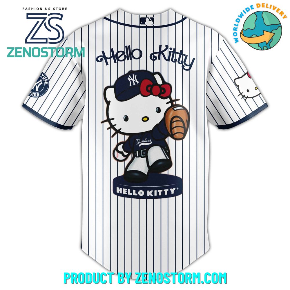 New York Yankees MLB x Hello Kitty Night Jersey 2025 New York Yankees MLB x Hello Kitty Night Jersey 2025