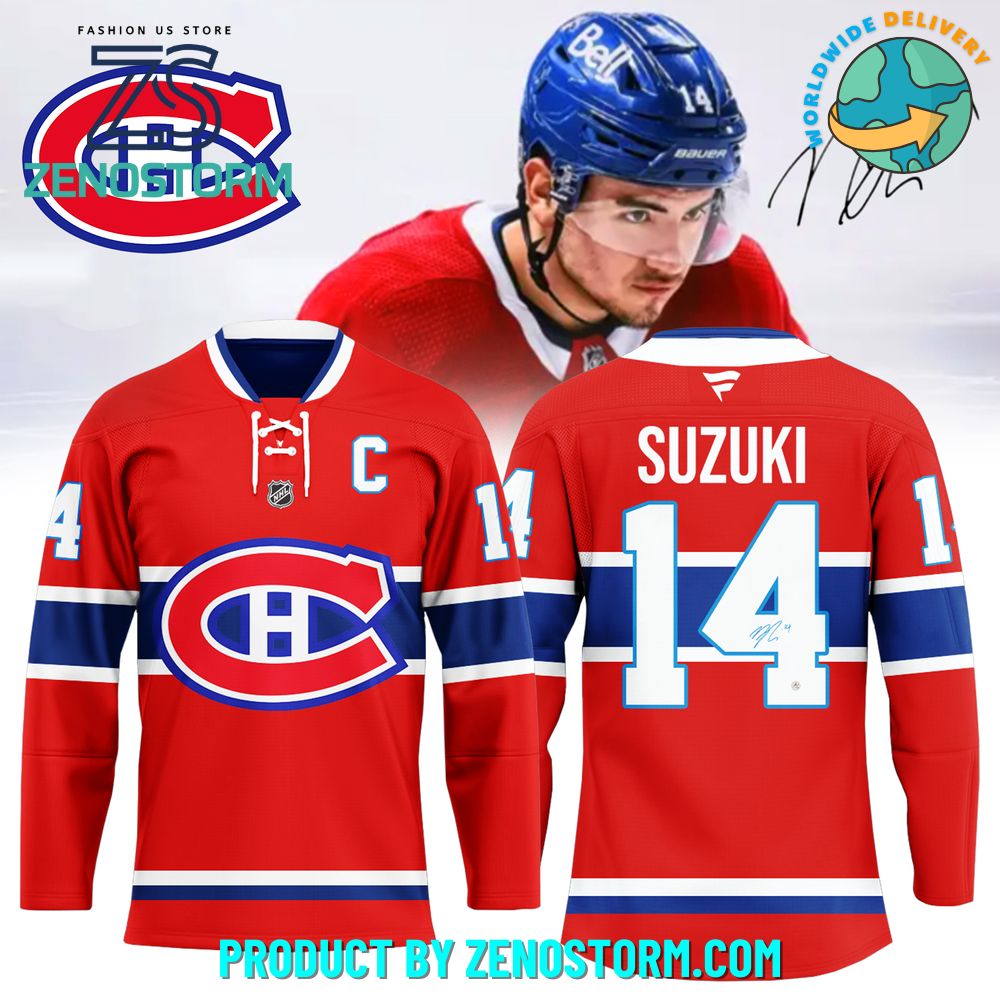 Nick Suzuki Autographed Montreal Canadiens Hockey Jersey Nick Suzuki Autographed Montreal Canadiens Hockey Jersey