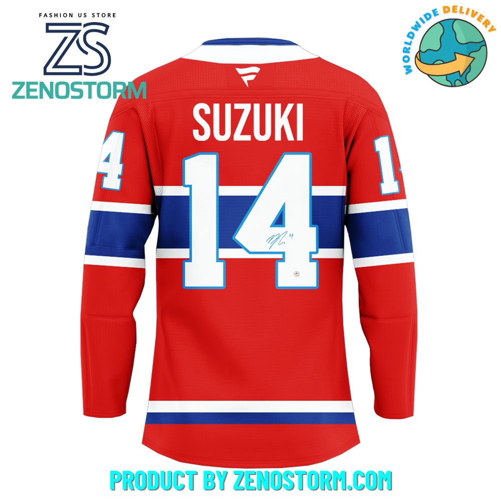 Nick Suzuki Autographed Montreal Canadiens Hockey Jersey Nick Suzuki Autographed Montreal Canadiens Hockey Jersey