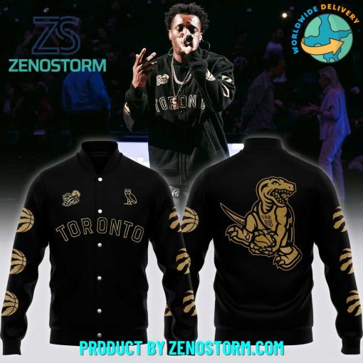 OVO X NBA Toronto Raptors 2025 Limited Baseball Jacket