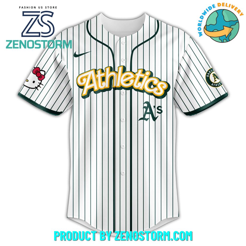 Oakland Athletics MLB x Hello Kitty Night Jersey 2025 Oakland Athletics MLB x Hello Kitty Night Jersey 2025