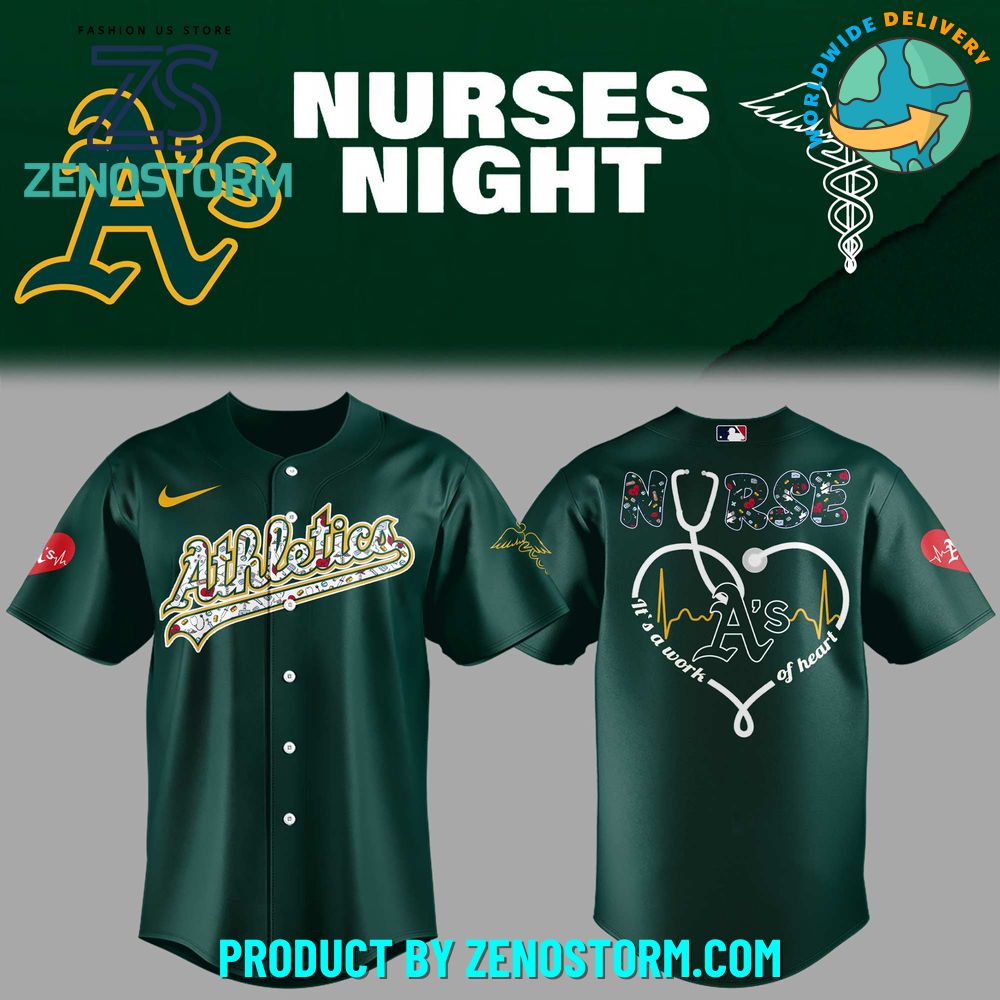 Oakland Athletics MLB x Nurses Night 2025 Jersey Oakland Athletics MLB x Nurses Night 2025 Jersey