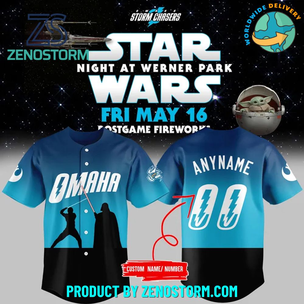 Omaha Storm Chaser x 2025 Star Wars Baseball Jersey Omaha Storm Chaser x 2025 Star Wars Baseball Jersey