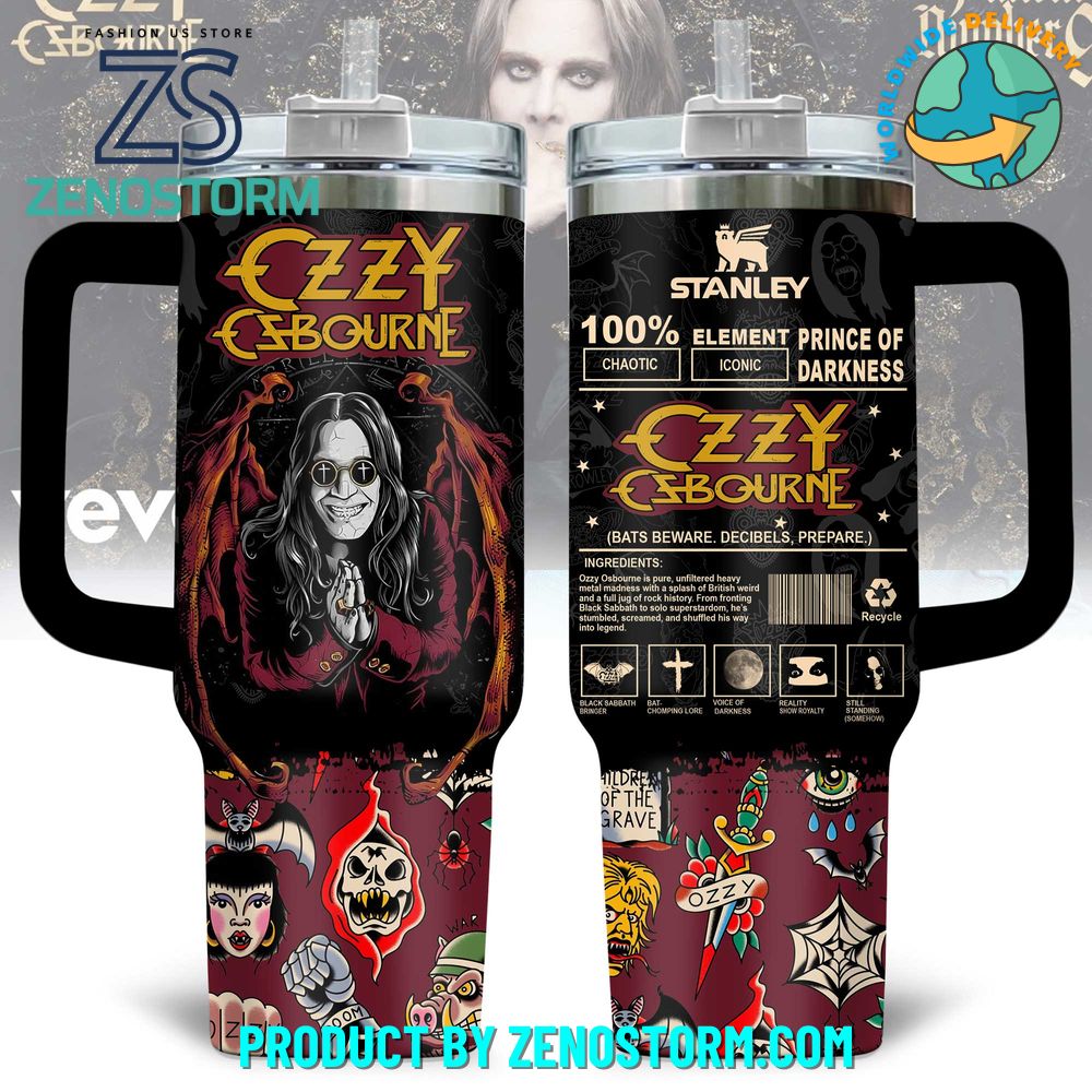 Ozzy Osbourne Prince of Darkness Special Stanley Tumbler Ozzy Osbourne Prince of Darkness Special Stanley Tumbler