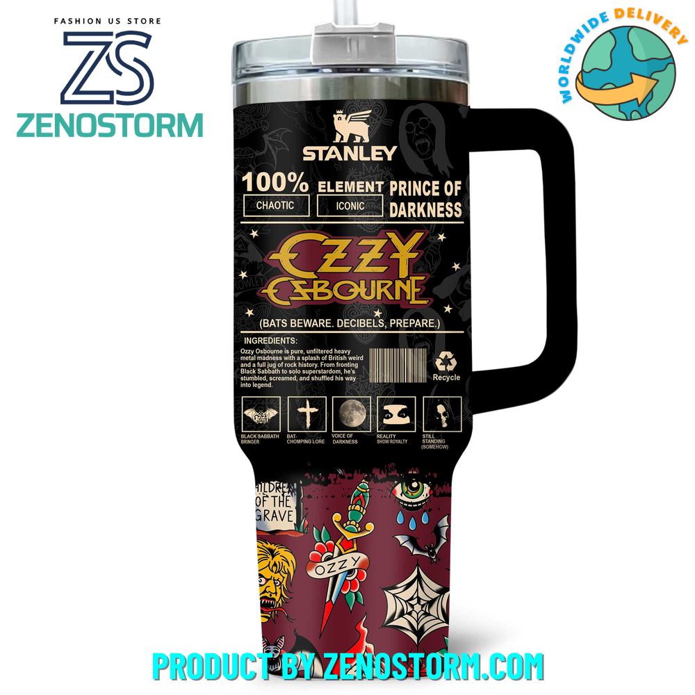Ozzy Osbourne Prince of Darkness Special Stanley Tumbler Ozzy Osbourne Prince of Darkness Special Stanley Tumbler