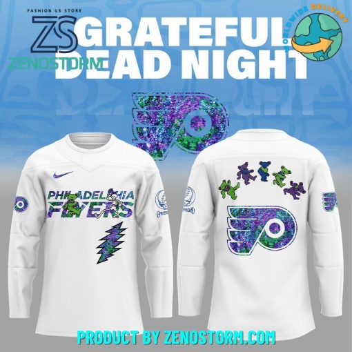 Philadelphia Flyers NHL x Grateful Dead Night 2025 Jersey