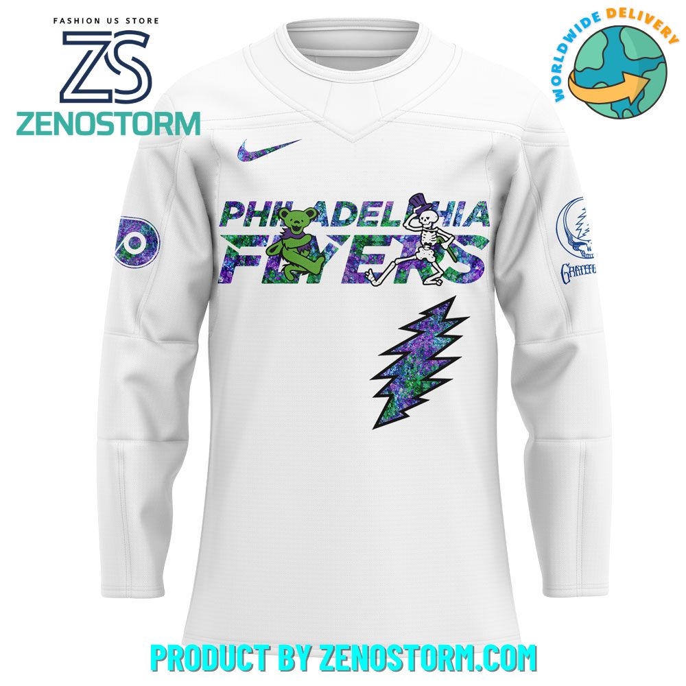 Philadelphia Flyers NHL x Grateful Dead Night 2025 Jersey Philadelphia Flyers NHL x Grateful Dead Night 2025 Jersey